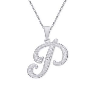 “P” initial necklace